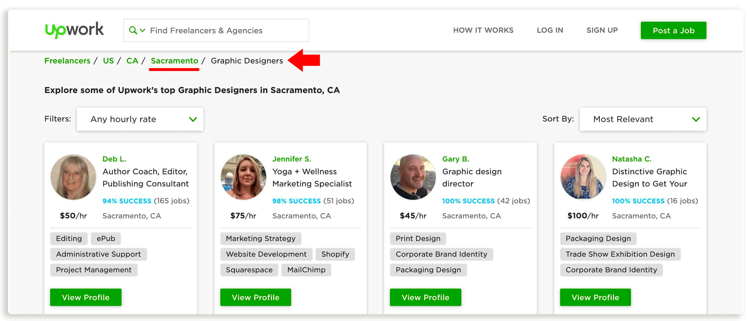 Upwork Location Find