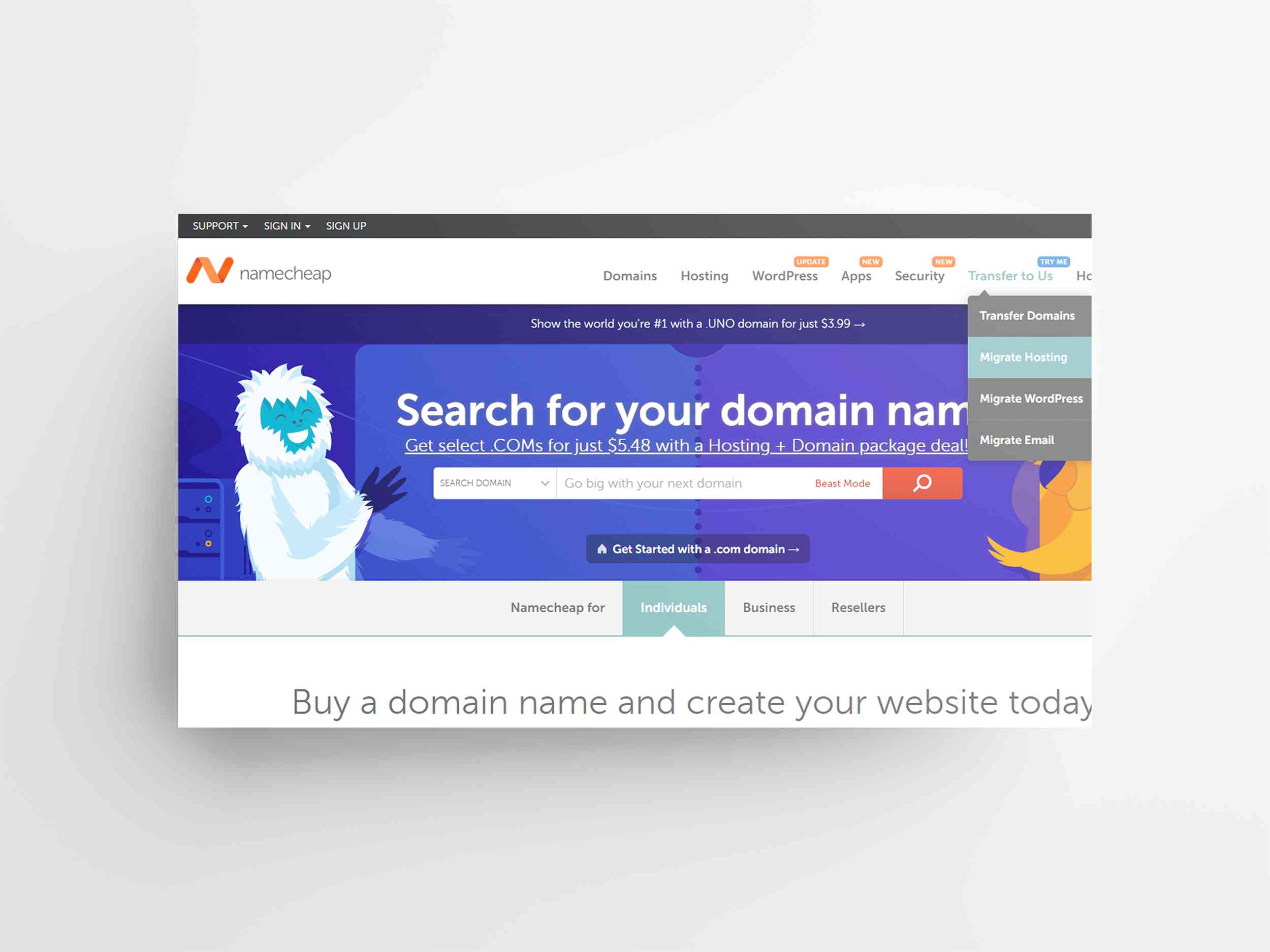 NameCheap Hosting