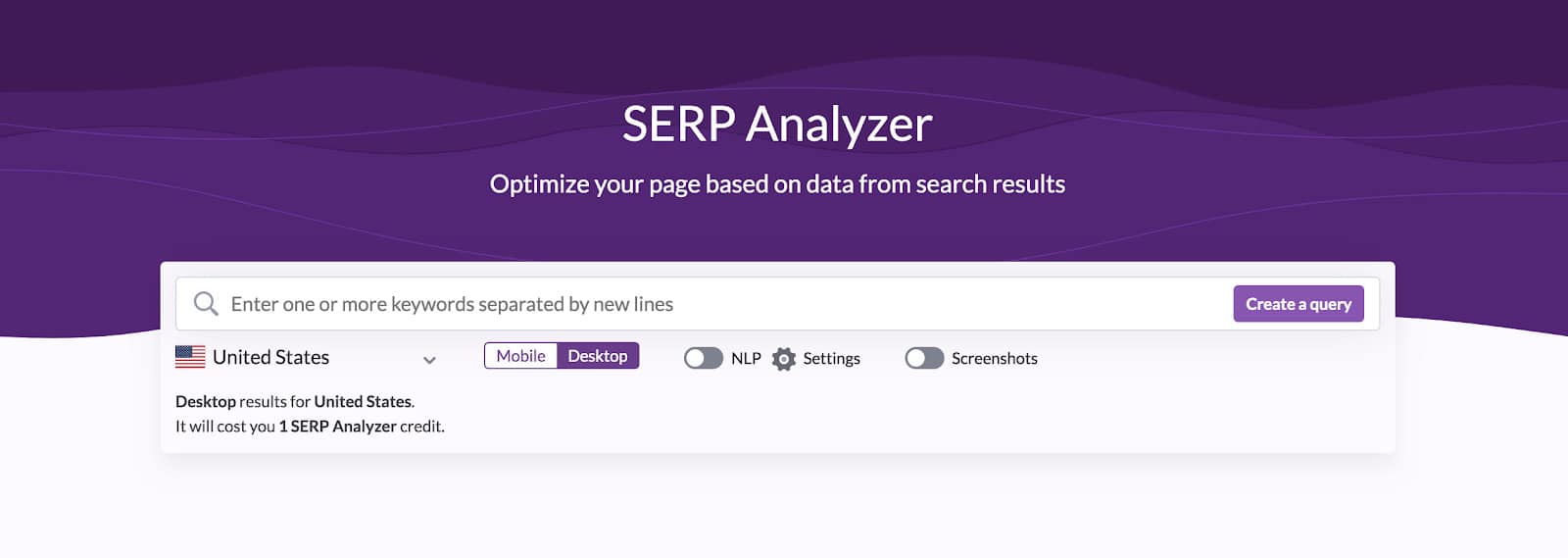 SERP Analyzer surfer