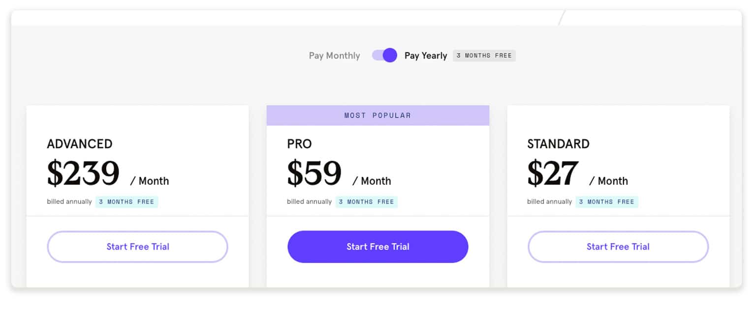 Pricing Lead Pages