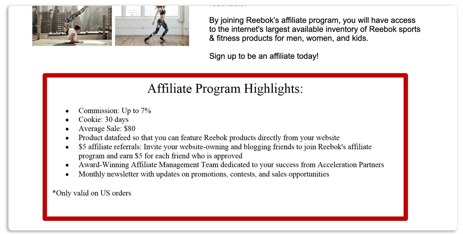 Rebook affiliate program