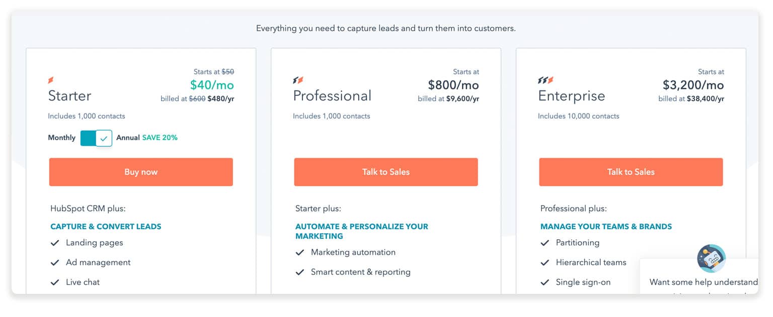 Hubspot Pricing