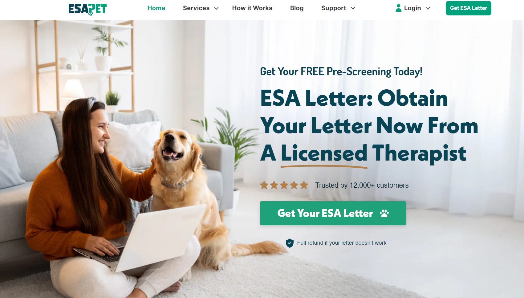 ESA Pet Home Page